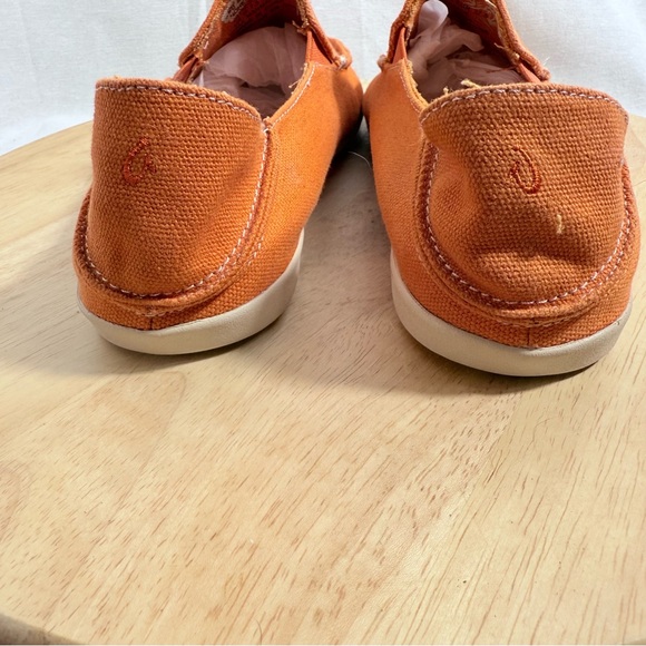 OluKai Nohea Canvas Slip Ons Orange Women’s Size 7.5 - Picture 4 of 8